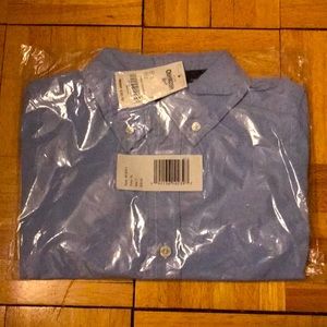 Oshkosh b’gosh blue button down/uniform shirt, sz7